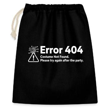 Erreur 404 Costume non trouvé - Sac cadeau 40 x 50 cm - noir - Devant