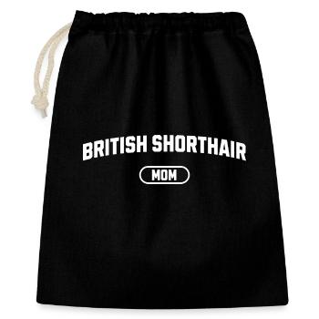 British Shorthair Mom - Gift Bag 40 x 50 cm - black - Front