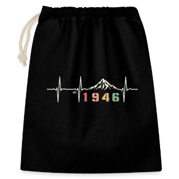 Vintage 80 Year Old Octogenarian Quote Party 1946 - Gift Bag 40 x 50 cm - black - Front