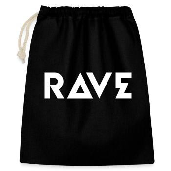 RAVE Geometric Bold Logo - Sac cadeau 40 x 50 cm - noir - Devant