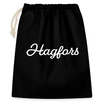 Hagfors white - Gift Bag 40 x 50 cm - black - Front