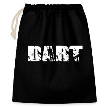 Conception de fléchettes classique - Sac cadeau 40 x 50 cm - noir - Devant