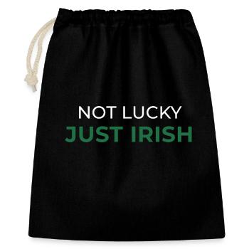 Pas de chance, juste irlandais - Sac cadeau 40 x 50 cm - noir - Devant