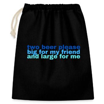 Ola-Conny Morgan A trip Two Beer Please - Big For - Gift Bag 40 x 50 cm - black - Front