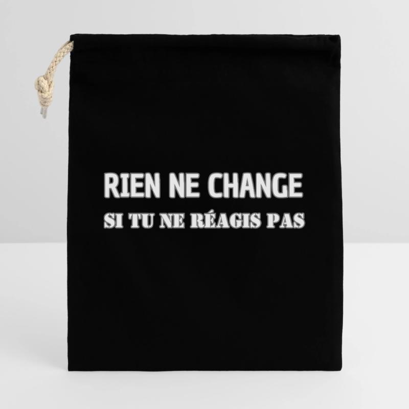 Nothing changes if you don't react Gift Bag 40 x 50 cm