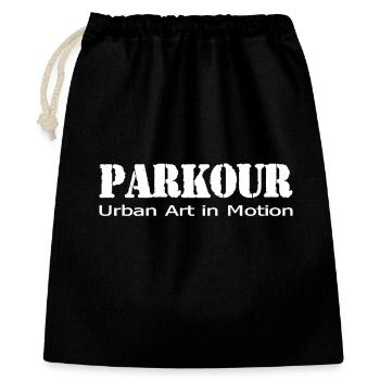 parkour - Gift Bag 40 x 50 cm - black - Front