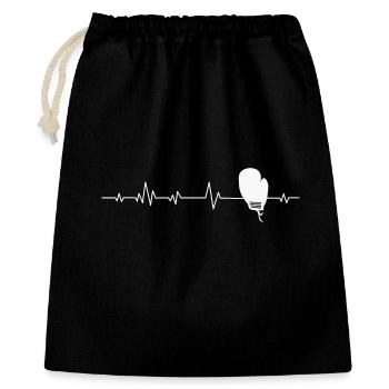 Boxeur boxeur de boxe - Sac cadeau 40 x 50 cm - noir - Devant