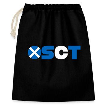 Écosse - Sac cadeau 40 x 50 cm - noir - Devant