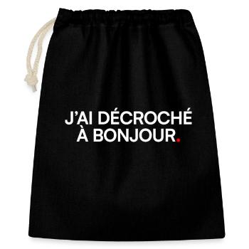 I picked up hello humor meeting - Gift Bag 40 x 50 cm - black - Front