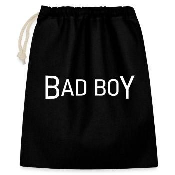 Bad Boy - Geschenkbeutel aus Baumwolle (40 x 50 cm) - Schwarz - Vorne