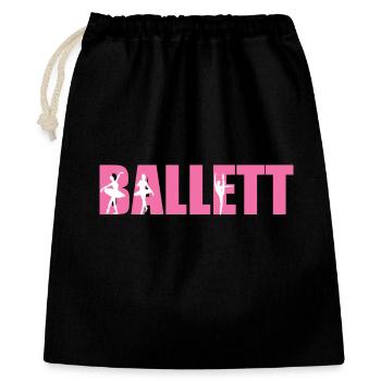 Ballet Danse Ballet Danseur Ballerine Cadeau - Sac cadeau 40 x 50 cm - noir - Devant