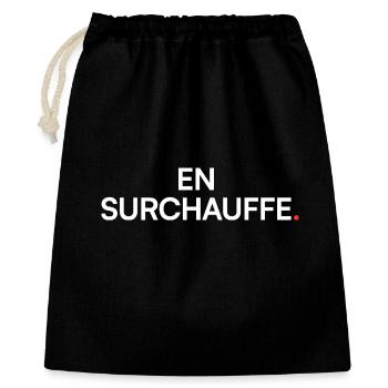 Overheating, humor, tiredness, work - Gift Bag 40 x 50 cm - black - Front