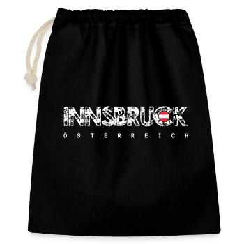 Innsbruck Distressed Wordmark - Gift Bag 40 x 50 cm - black - Front