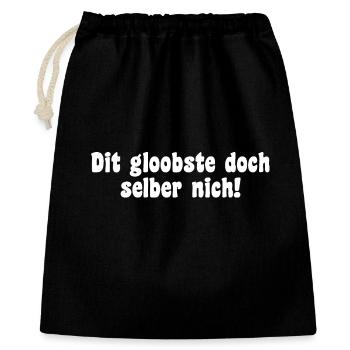 Berlin Saying Dialect - Gift Bag 40 x 50 cm - black - Front
