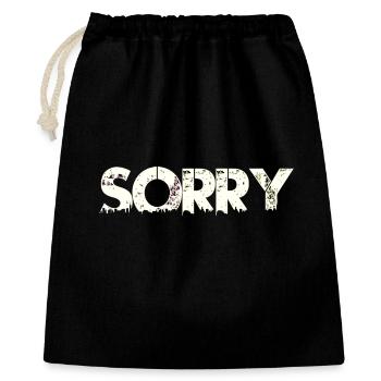 sorry sorry sorry - Gift Bag 40 x 50 cm - black - Front