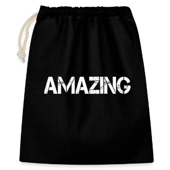 AMAZING - Gift Bag 40 x 50 cm - black - Front