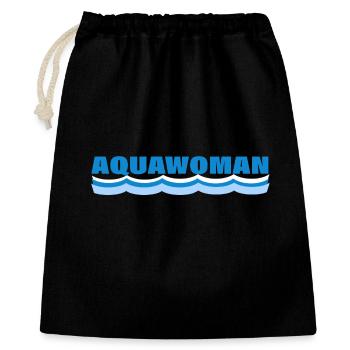 AQUAWOMAN - Sac cadeau 40 x 50 cm - noir - Devant
