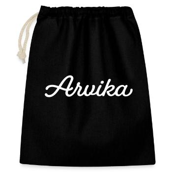 Arvika white - Gift Bag 40 x 50 cm - black - Front