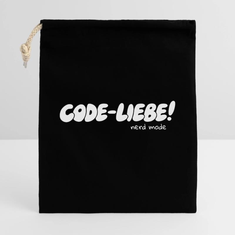 Code-Liebe – Mode Nerd Activé Sac cadeau 40 x 50 cm