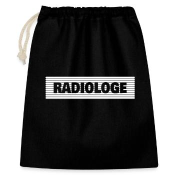 Berufung Radiologe - Geschenkbeutel aus Baumwolle (40 x 50 cm) - Schwarz - Vorne