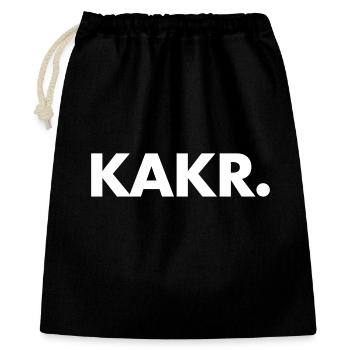 KAKR. caca de cafard, cadeau de naissance de bébé amusant - Sac cadeau 40 x 50 cm - noir - Devant