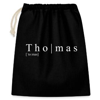 Thomas Definition Typography - Gift Bag 40 x 50 cm - black - Front