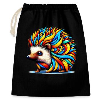 Hedgehog - Gift Bag 40 x 50 cm - black - Front