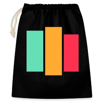 Tri Block Neon Palette - Gift Bag 40 x 50 cm - black - Front