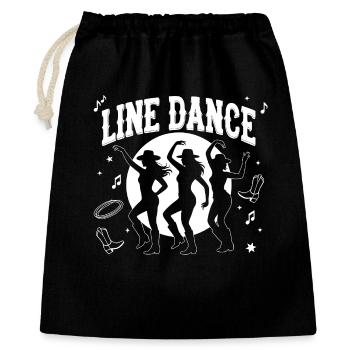 Line Dance Silhouettes Moonlit Night - Gift Bag 40 x 50 cm - black - Front