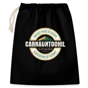 Carrauntoohil Ireland Mountain Heritage Badge - Gift Bag 40 x 50 cm - black - Front