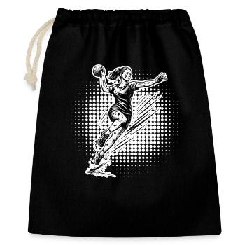 Handball style for every occasion for women - Gift Bag 40 x 50 cm - black - Front