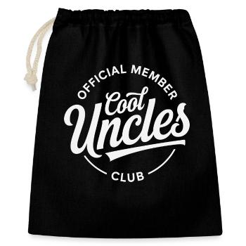 Club des oncles cool - Sac cadeau 40 x 50 cm - noir - Devant