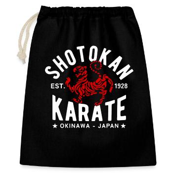 Shotokan Karate Okinawa Est. 1928 - Sac cadeau 40 x 50 cm - noir - Devant