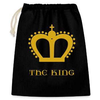 Le Roi - Sac cadeau 40 x 50 cm - noir - Devant