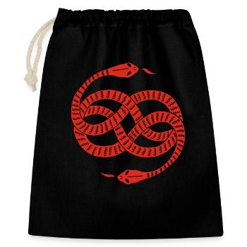 Infinite Red Snakes - Gift Bag 40 x 50 cm - black - Front
