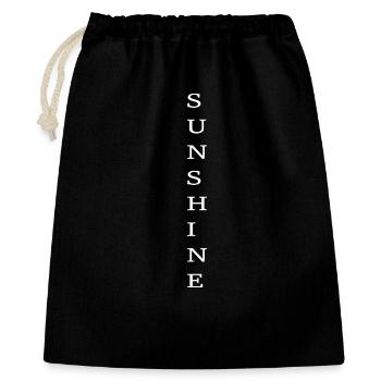 Soleil! Portez le soleil à l’extérieur ! - Sac cadeau 40 x 50 cm - noir - Devant