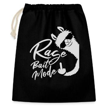 Rage Bait Llama Alpaga Lunettes de Soleil Doigt d’Honneur - Sac cadeau 40 x 50 cm - noir - Devant