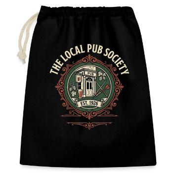 Local Pub Fan - Gift Bag 40 x 50 cm - black - Front