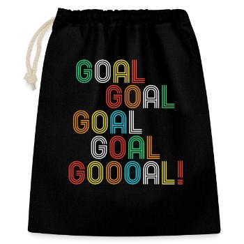 Tor Tor Goooal! - Geschenkbeutel aus Baumwolle (40 x 50 cm) - Schwarz - Vorne