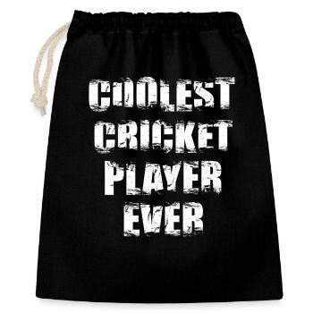 Le joueur de cricket le plus cool de tous les temps - Sac cadeau 40 x 50 cm - noir - Devant