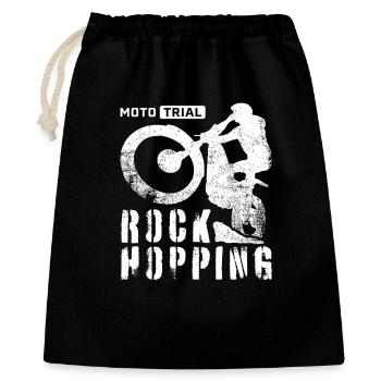Rock Hopping – Moto Trial Bike Rider - Gift Bag 40 x 50 cm - black - Front