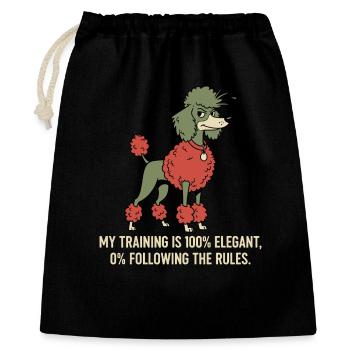 Ma formation : 100 % élégant, 0 % suivant les règles - Sac cadeau 40 x 50 cm - noir - Devant