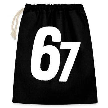 67 Six Sept - Sac cadeau 40 x 50 cm - noir - Devant