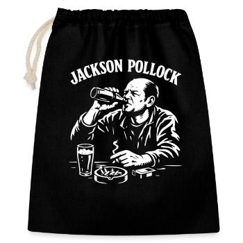 Jackson Pollock Rebel Portrait Drink Smoke - Gift Bag 40 x 50 cm - black - Front