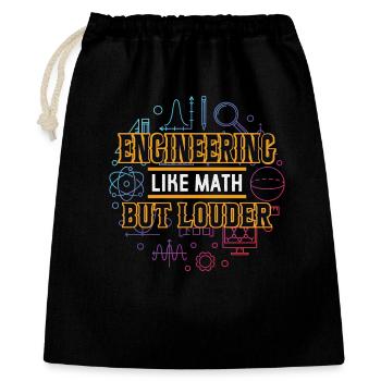 engineer - Gift Bag 40 x 50 cm - black - Front