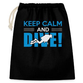 Plongée sous-marine - Sac cadeau 40 x 50 cm - noir - Devant