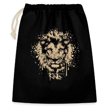 Lion Graffiti King Illustration Logo Nature Animals - Gift Bag 40 x 50 cm - black - Front