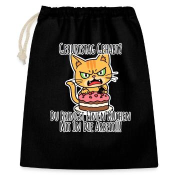 Birthday? YOU BRING A CAKE! - Gift Bag 40 x 50 cm - black - Front