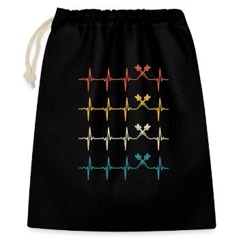 Dart Heartbeat Retro Darts Darter  - Gift Bag 40 x 50 cm - black - Front
