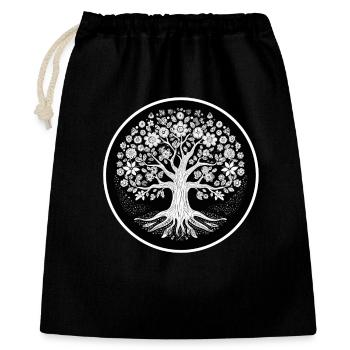 Root Tree of Blossoms - Gift Bag 40 x 50 cm - black - Front